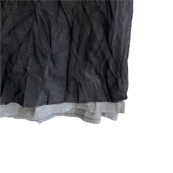 KEDZIOREK Lagenlook Crew Neck Short Sleeve Layered Tunic Dress Black 44 - Picture 10 of 14